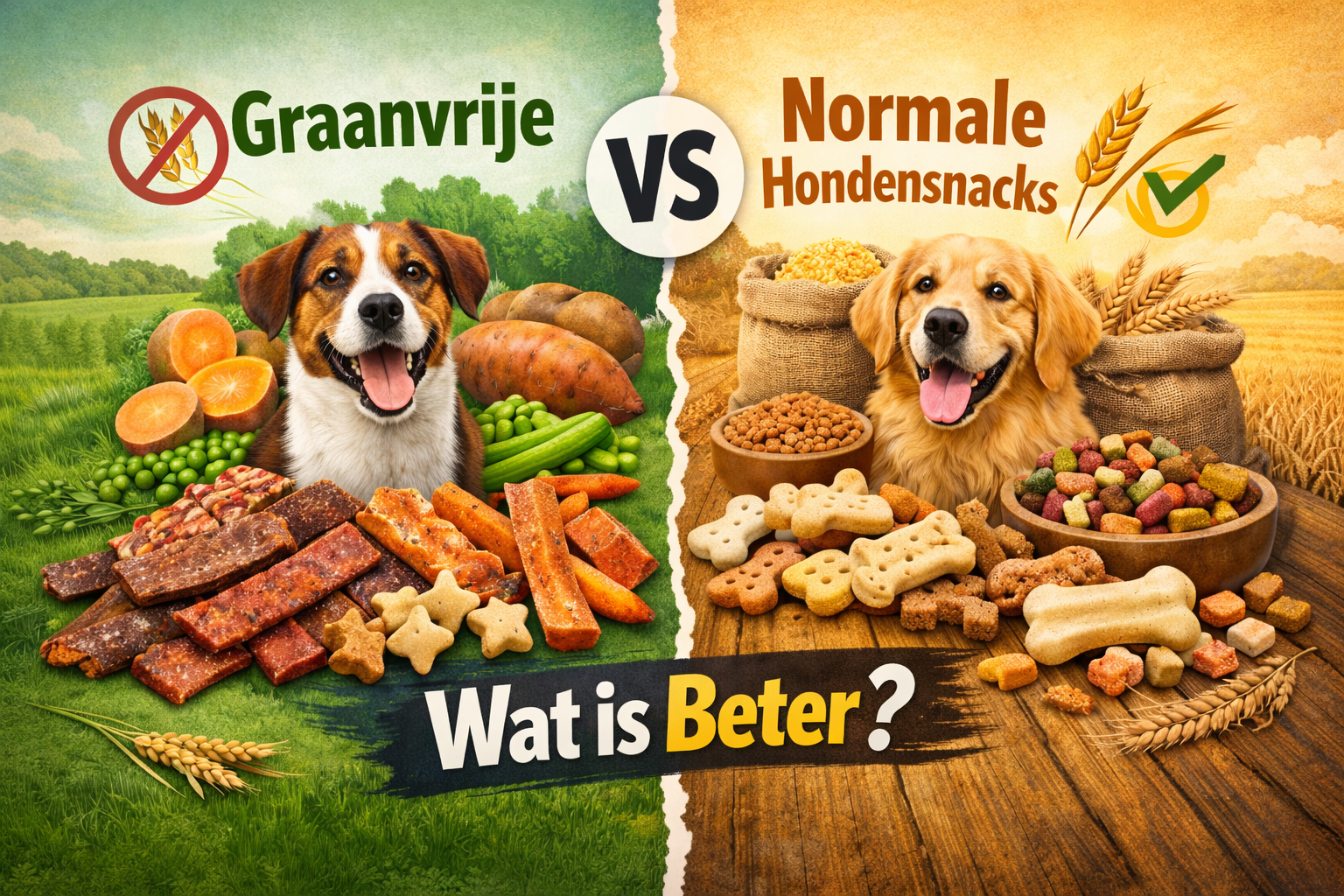 Graanvrije vs normale snacks